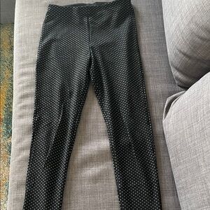 Zara Black and White Polka Dot Leggings